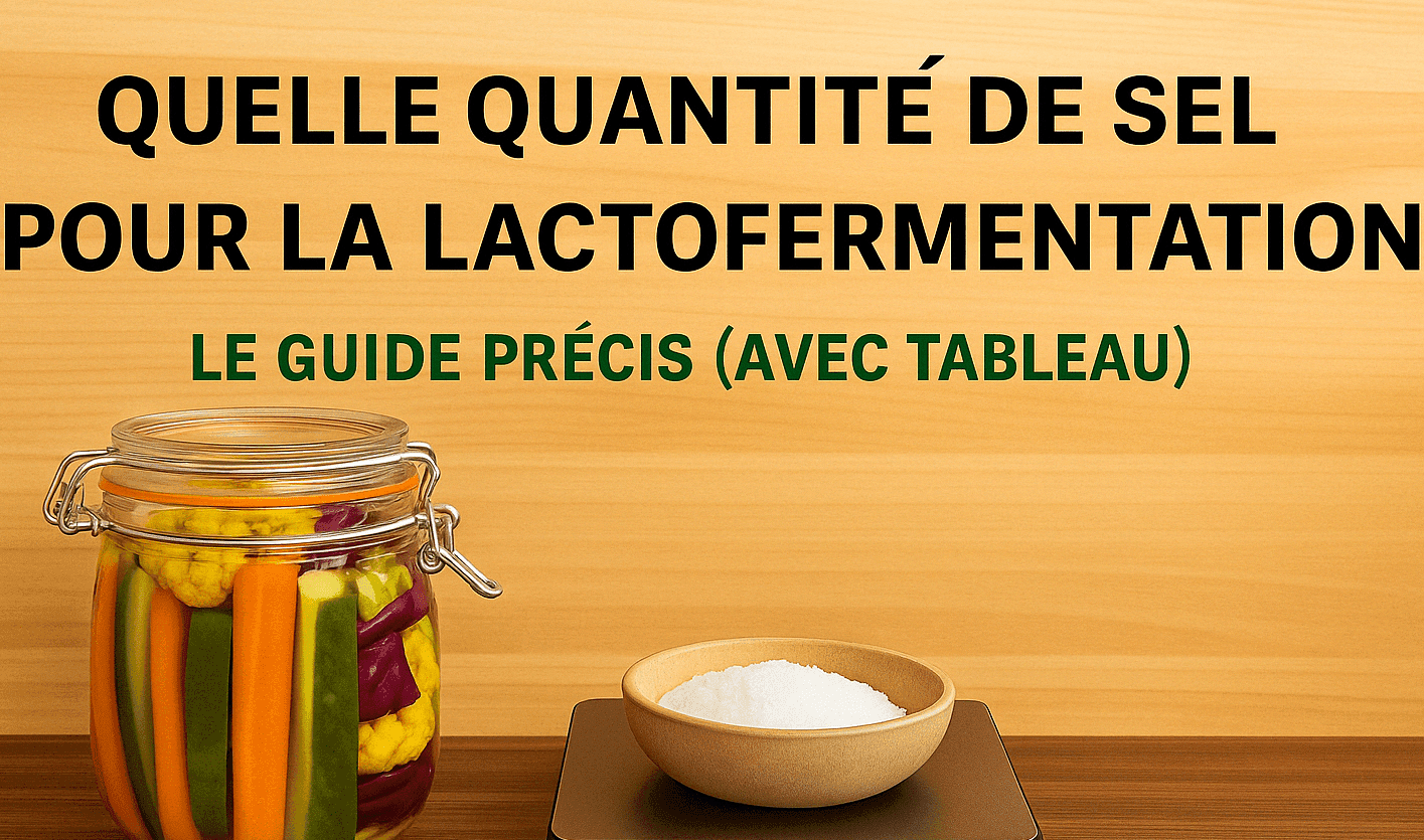 🧂 Quelle quantité de sel pour la lactofermentation ?